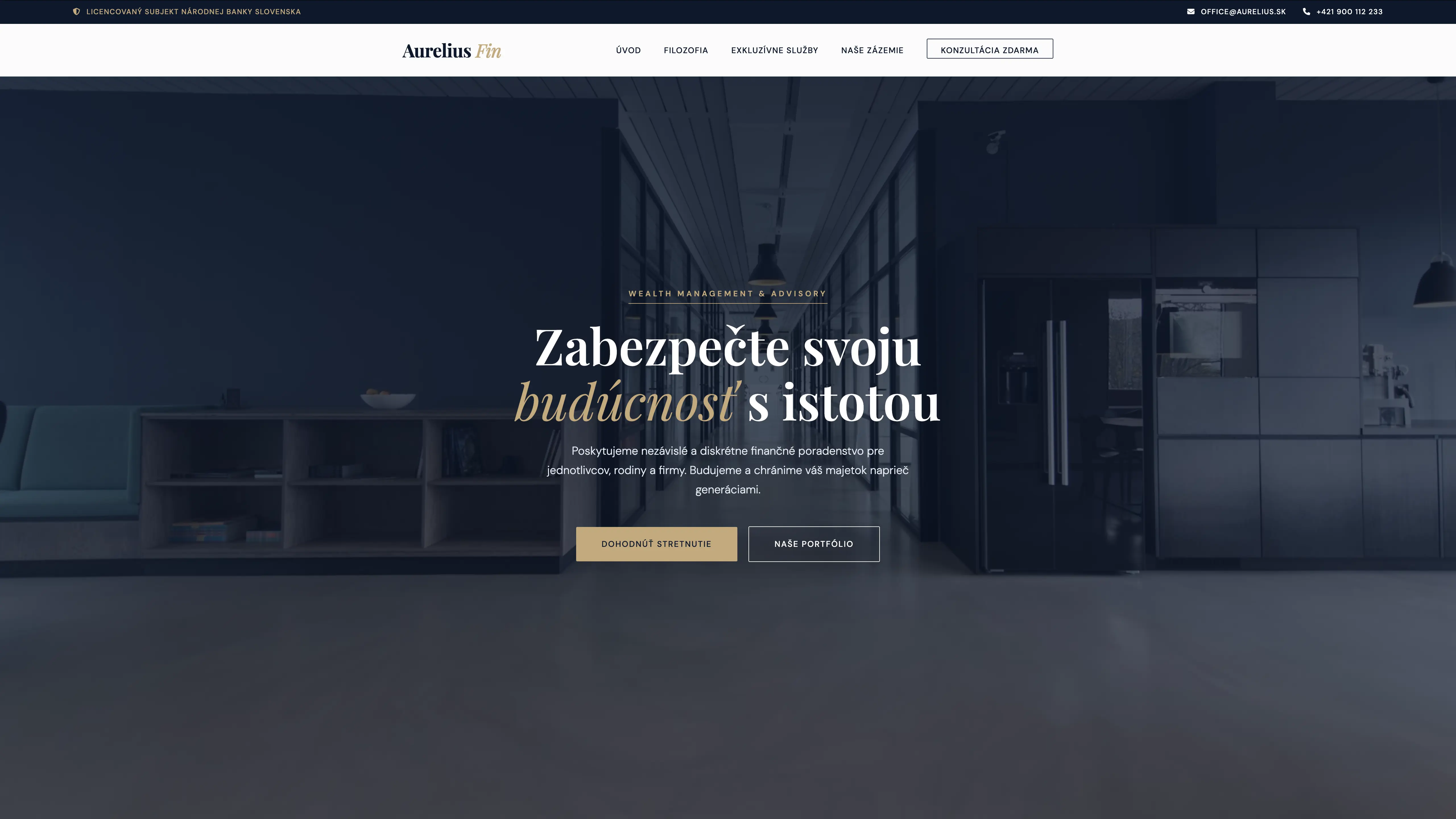 Náhľad webu