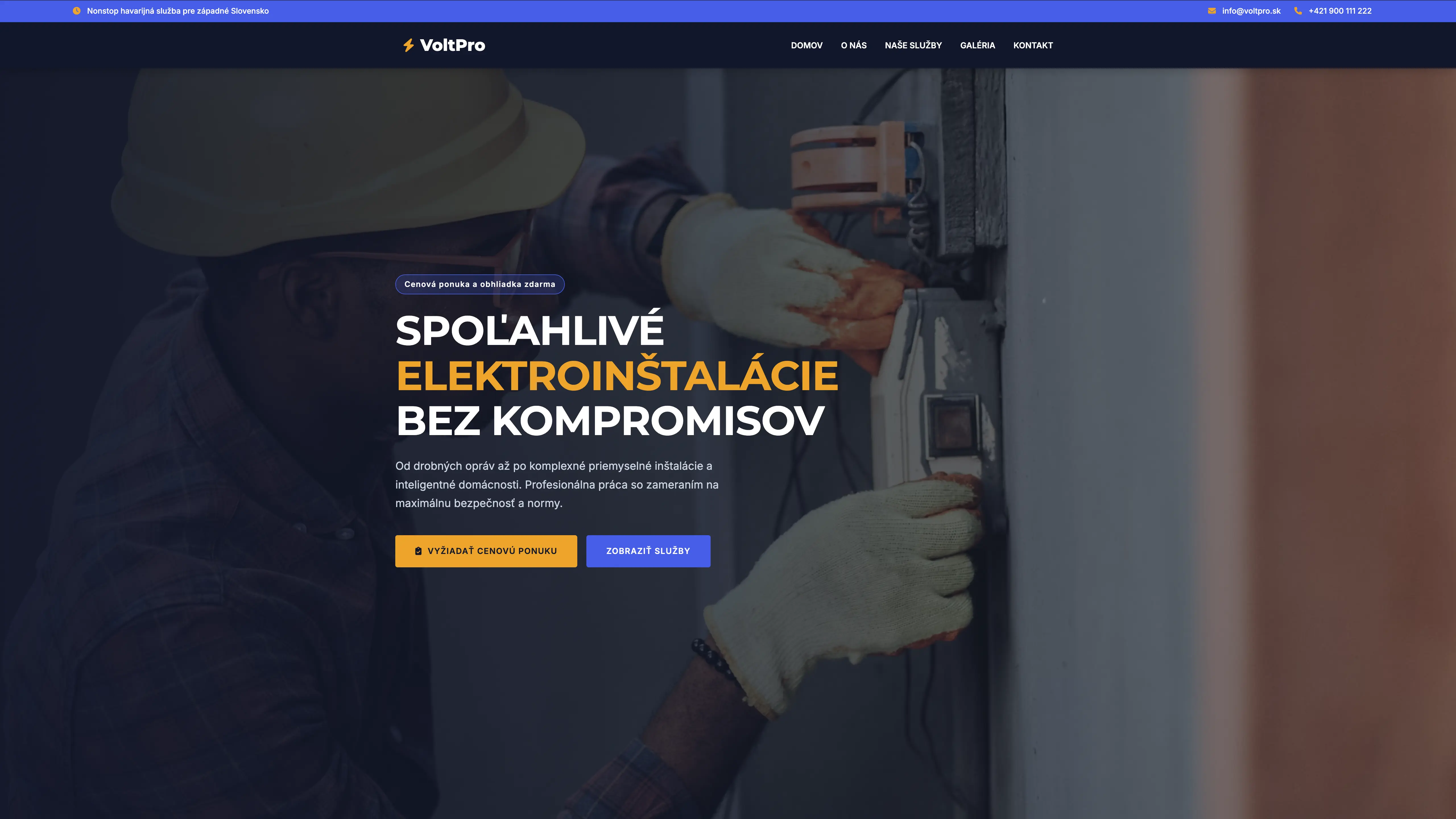 Náhľad webu