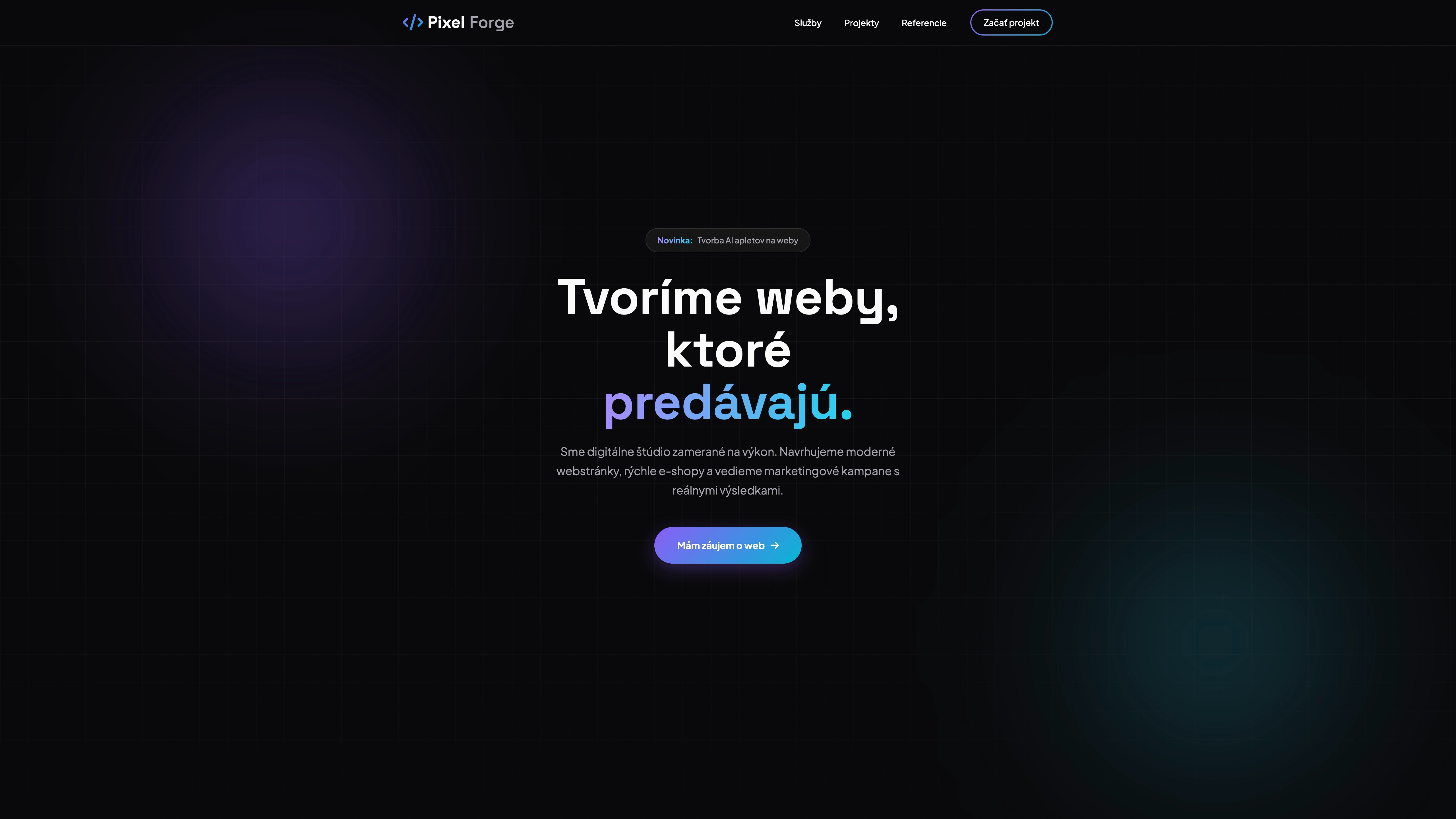Náhľad webu