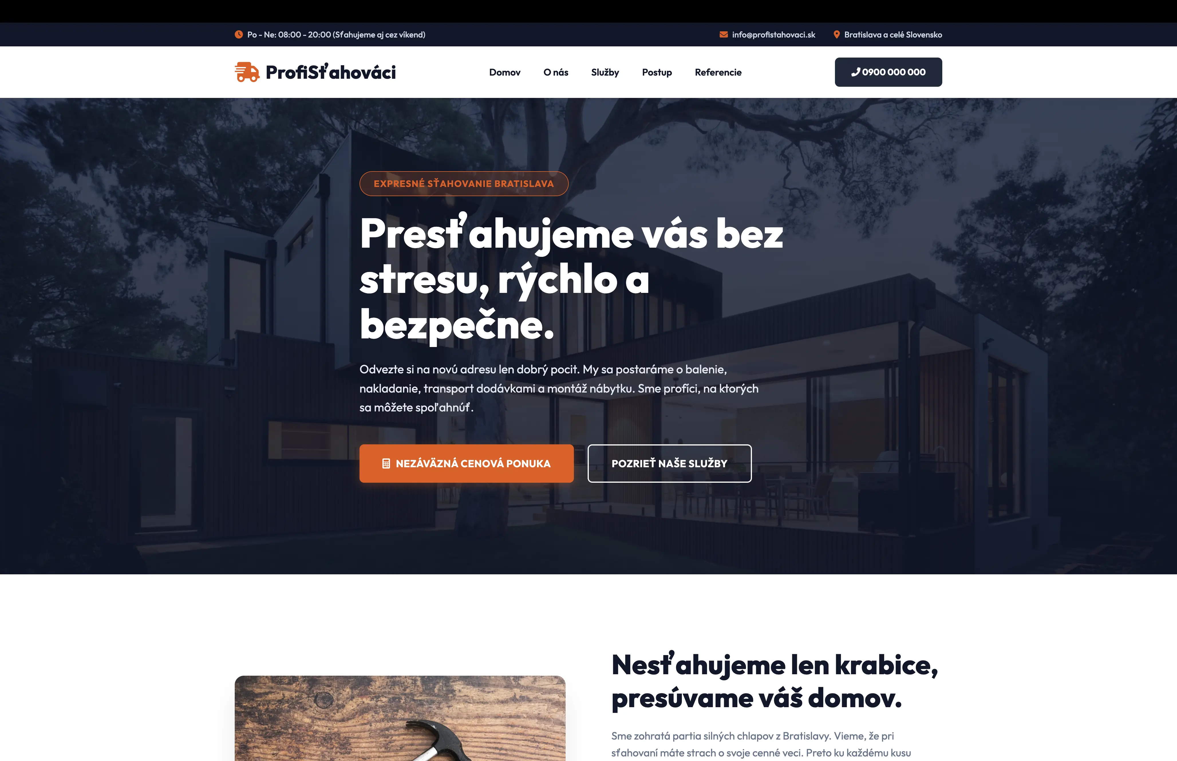 Náhľad webu