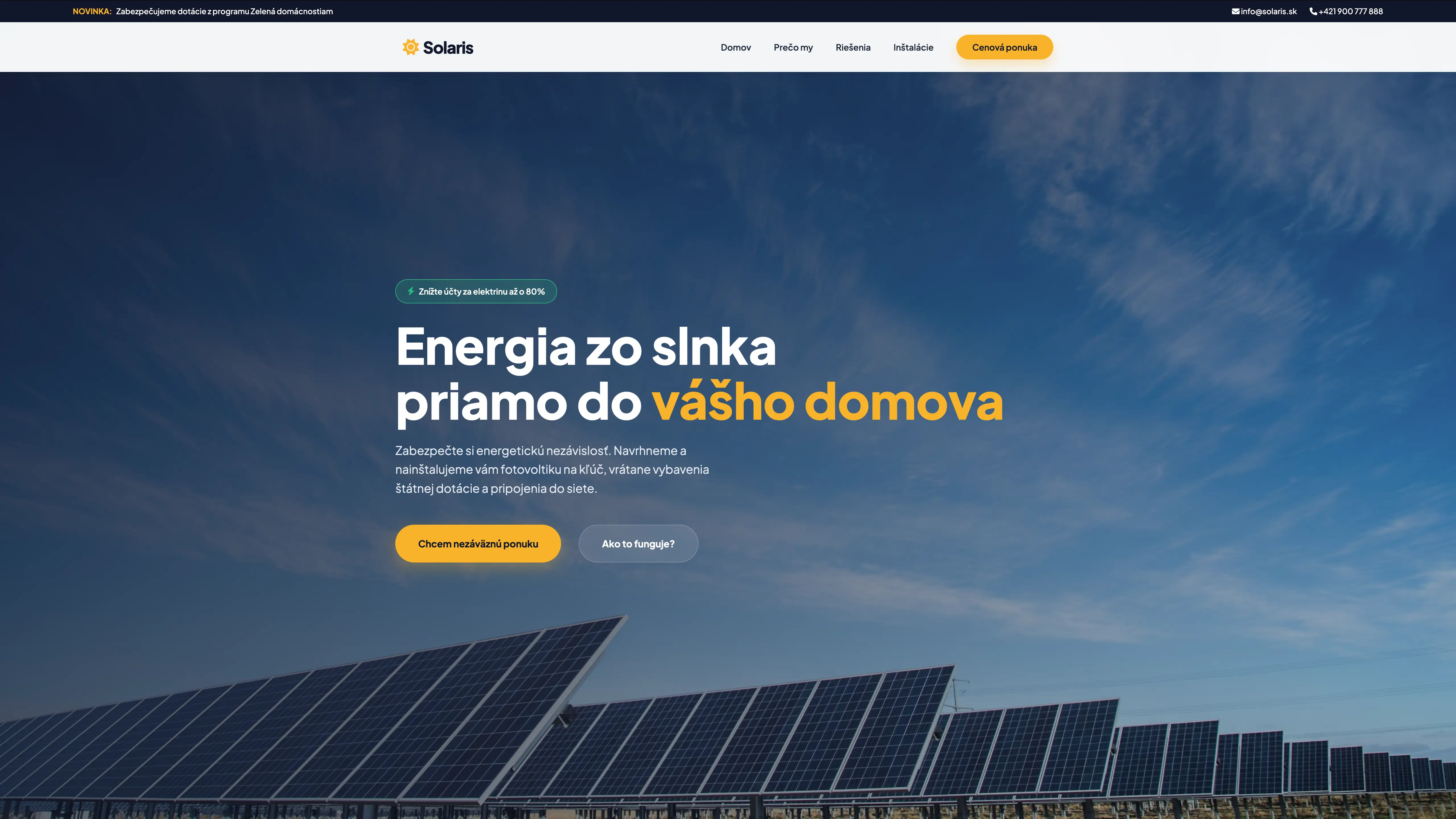 Náhľad webu